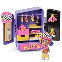 Mel's Wardrobe - Over 18 Fashion Accessories & Exclusive Doll with 3 Fun Expressions - Includes Clothes, Accessories & Shoes, Hangers, Drawers & 3 Stickers
