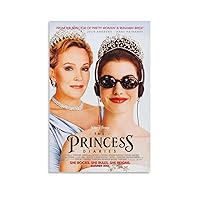 Movie Posters The Princess art Diaries 2001 Comedy Movie Canvas Wall Art Prints for Wall Decor Room Decor Bedroom Decor Gifts Posters 8x12inch(20x30cm) Unframe-style…