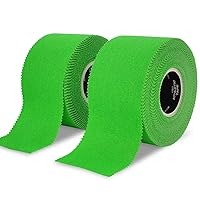 Meister Elite Athletic Tape - Breathable High-Adhesive Trainer's Tape - 2 Roll Pack - Green