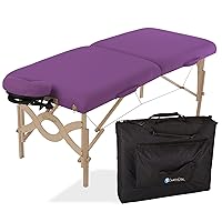 EARTHLITE Portable Massage Table Package AVALON – Reiki Endplate, Premium Flex-Rest Face Cradle & Strata Cushion, Carry Case (30”x73”)