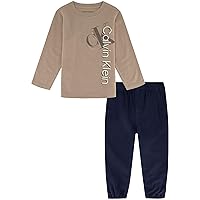 Calvin Klein baby-boys 2 Pieces Tee Woven Pant Set2 Pieces Tee Woven Pant Set