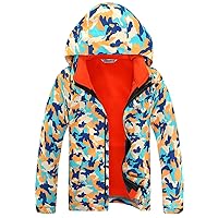 Kids 3in1 Outdoor Waterproof Jacket Camouflage Sport Coat Sportswear