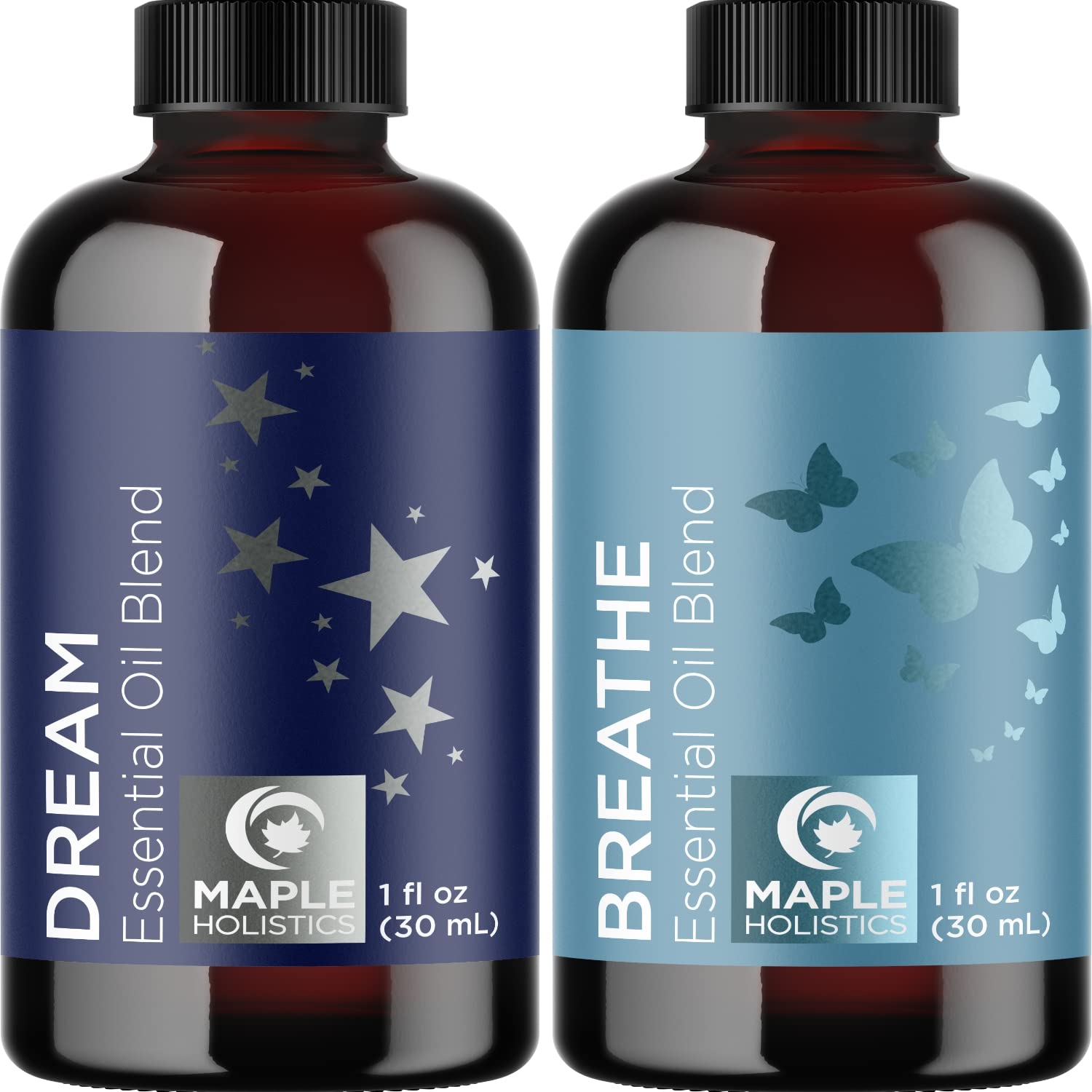 Aromatherapy Essential Oils Blends Set - Dream and Breathe Essential Oil Set for Diffuser with Sleep and Relaxing Essential Oils for Diffusers Aromatherapy - Best Essential Oils Set for Diffuser