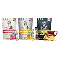 Salud Variety 3-Pack | 2-in-1 Hydration + Immunity (Guava) & Energy + Focus (Pineapple Mango) & Calm + Sleep (Lemon Honey) – 15 Servings Each, Non-GMO, Gluten Free, Low Calorie, 1g of Sugar