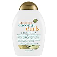 Organix Quenching Plus Curls Shampoo, Coconut, 13 Fluid Ounce