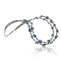 $380Tag Certified 2 Strand Silver Navajo Turquoise Lapis Native Necklace 390714194377 Made By Loma Siiva