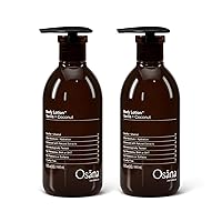 Body Lotion Moisturizer for Dry Skin with Shea Butter & Coconut Oil- Vanilla & Coconut Scented - 15oz Dual Pack