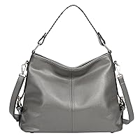Extra Large Shoulder Bag Ladies Fashion Shoulder Bag Solid Color Metal Buckle Small Shoulder Bags for (Grey, One Size)