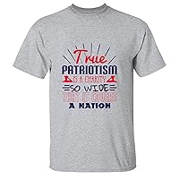 Gift for Patriots Charity for The Nation Show True Patriotism Men Women White Gray Multicolor T Shirt