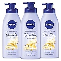 Vanilla and Almond Oil Infused Body Lotion, 50.7 Fl Oz, Pack of 3