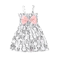 Princess Gowns for Girls Dresses Beach Dress Rabbit Printed Toddler Cartoon Princess Easter Little Girl Dress