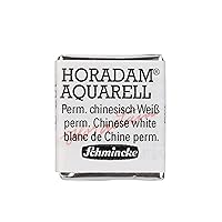 Schmincke - HORADAM® AQUARELL - Finest Artists' Watercolors, 102 Permanent Chinese White, 14 102 044, 1/2 pan