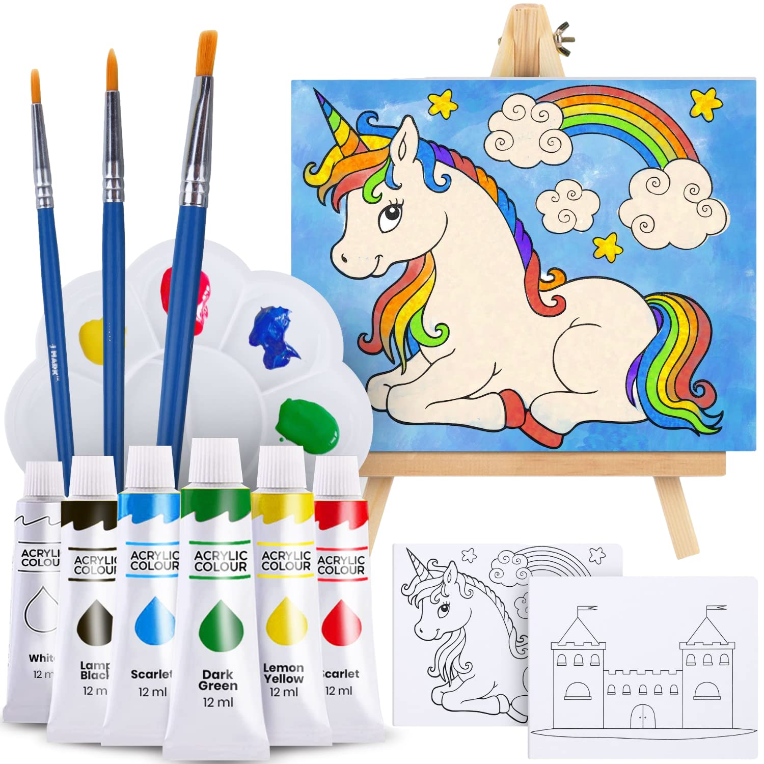 Mua J MARK Kids Painting Set - All Inclusive Acrylic Paint Set for Kids -  Safe Painting Supplies trên  Mỹ chính hãng 2023