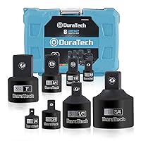 DURATECH 8-Piece Impact Socket Adapter and Reducer Set, 1/4