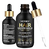 Minoxidil for Men, Hair Growth Serum, 5% Minoxidil & Biotin for Hair Growth for Women & Men, Hair Loss Treatments, Hair Regrowth Treatment for Thicker Longer Fuller Hair
