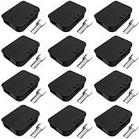 Mouse Stations with Keys 12 Pack, Keyless Design and Key Required Mouse Stations, Mice Stations, Keeps Children and Pets Safe Indoor & Outdoor, Black