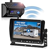 AUTO-VOX Magnetic Solar Wireless Backup Camera with Rechargeable Battery