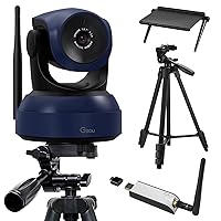 Wireless Webcam,1080P HD Video Calling and Streaming Camera,Plug and Play,Adjustable Field of Angle Computer Camera for PC/Mac/Laptop/MacBook,Works with Zoom,Meets,Skype,Teams(with Tripod Stand)