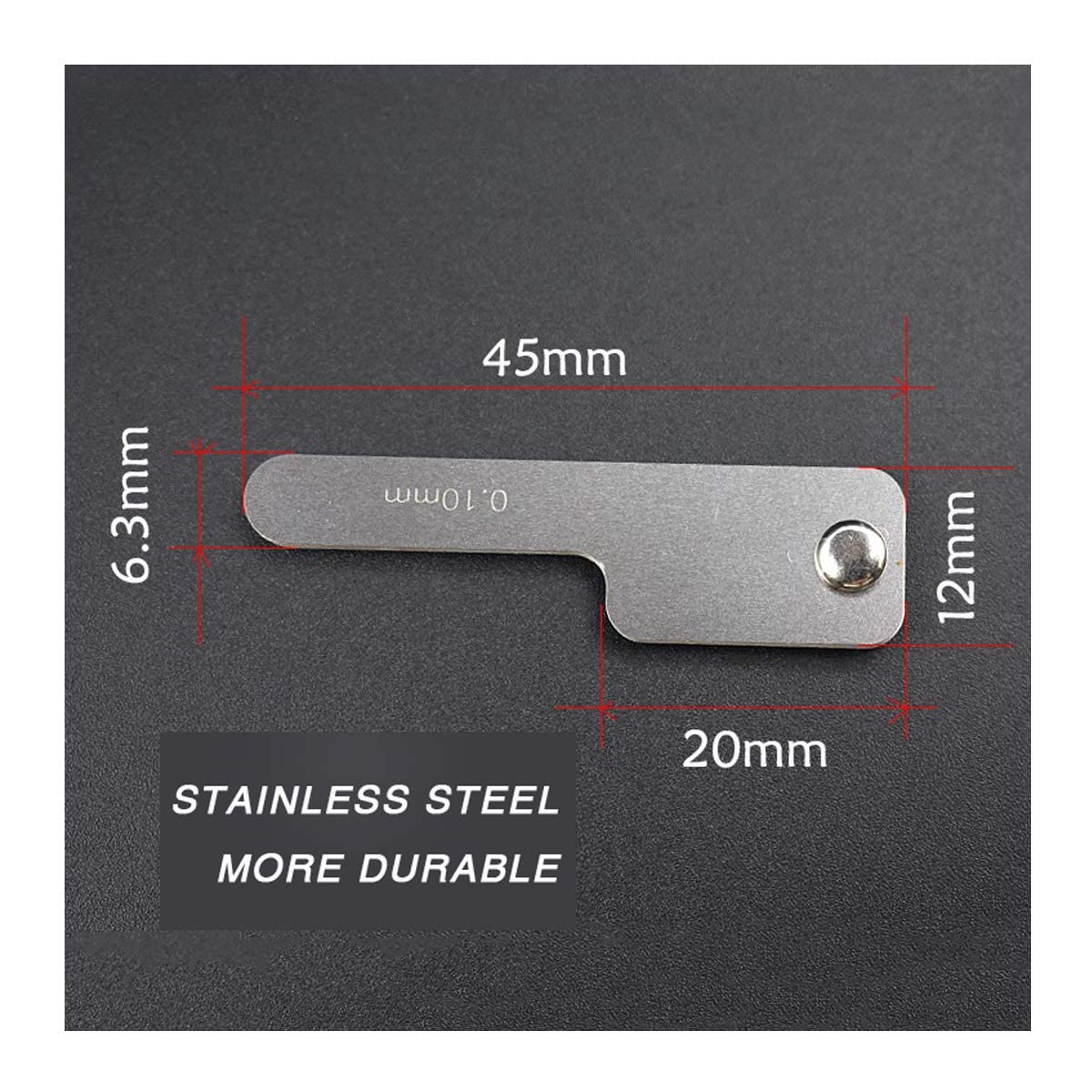 Dental Tooth Gap Measuring Ruler Interproximal Reduction Gauge Measure Reciprocating IPR Orthodontic Treatment Tools