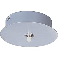 ET2 EC95001-SN RapidJack 1-Light Canopy Pendant Accessory, Satin Nickel Finish, Glass, 8W Max., Dry Safety Rated, 2900K Color Temp., Low-Voltage Electronic Dimmer, Vinyl Shade Material, 2250 Rated Lumens