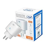 PNI SmartHome WP800 Smart WiFi Socket with Internet Control, Tuya Smart App, Compatible with Amazon Alexa and Google Home, Measures Energy Consumption