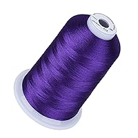 Simthread Embroidery Thread 5500 Yards Purple 614, 2 Huge Spools 40wt Polyester for Brother, Babylock, Janome, Singer, Pfaff, Husqvarna, Bernina Machine