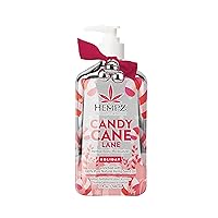 Hempz Limited Edition Peppermint Candy Cane Herbal Body Lotion Moisturizer (17 Oz) – Holiday Body Lotion for Women or Men with Dry or Sensitive Skin - Hydrating Face Moisturizer for Daily Radiance