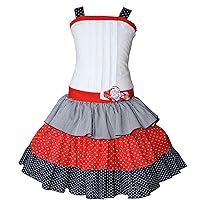 Carouselwear Patriotic Ruffled Girls USA Flag Dress 4th of July Independence Day