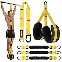 Pull Up Assistance Bands, Adjustable Heavy Duty Resistance Band for Pull Up, 3 Pull Up Bands, Comfortable Fabric Feet/Knee Rest, Assistance Bands for Pull-Up, Home Fitness, Body Stretching, Chin Up
