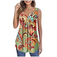 Women's 2023 Fashion Leopard Print Shirring Sleeveless Casual T-Shirt Tank Top Summer Loose Comfortable Camisole