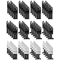 GORWARE 60PCS Oscillating Saw Blades, Bi-Metal Quick Release Multitool Blades for Soft Metal Wood Plastic Nails, Compatible with Milwaukee, Fein Multimaster, Makita, Ryobi, Dewalt, Craftsman