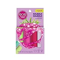 eos Lip Balm Gift Set- Razzle Dazzle, Limited-Edition Lip Moisturizer, Variety Pack, 0.14 oz, 4-Pack