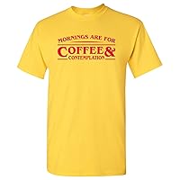 Mornings are for Coffee and Contemplation - Funny Chief Hopper TV T Shirt