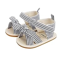 Toddler Girl Sandals Size 9 Infant Girls Open Toe Plaid Striped Bowknot Shoes First Girls Jelly Sandals Size 7