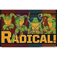 Trends International Teenage Mutant Ninja Turtles - Radical Wall Poster, 22.375