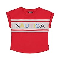 Girls' Short Sleeve Graphic Logo T-Shirt, Everyday Casual Wear, Soft & Comfortable Fit