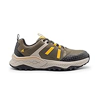 Avenger Work Boots Men's Composite Toe Aero Trail Industrial Shoe, Olive/Yellow, 11