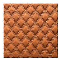 Faux Leather Fabric Quilted Leather Diamond Stitch Padded Cushion Linen Wadding Faux Leather Interior Vehicle Upholstery Fabric (Size:1.6x1m/5.25x3.28ft) (Color : Oranje, Size : 1.6X10m)