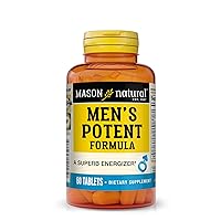 MASON NATURAL Men's Potent Formula - Supports Energy and Performance, Improved, Endurance, Stamina and Vitality, Herbal Complex Supplement, 60 Tablets