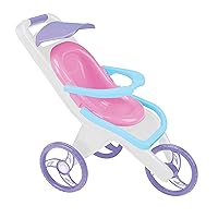 American Plastic Toys 3-in-1 Pink Baby Doll Stroller, Carrier, Feeding Chair, Convertible, Removable Seat, Learn to Care & Nurture, BPA-Free, Ages 3+ (20443)