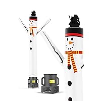 LookOurWay Air Dancers Inflatable Tube Man Set - 7 feet Tall Wacky Waving Inflatable Dancing Tube Guy with 9-Inch Diameter Blower - Christmas Holiday Promotion - Snowman