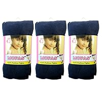 3 Pairs Navy Girls Kids Footed Tights Dance Stockings Pantyhose Ballet XL 11-14