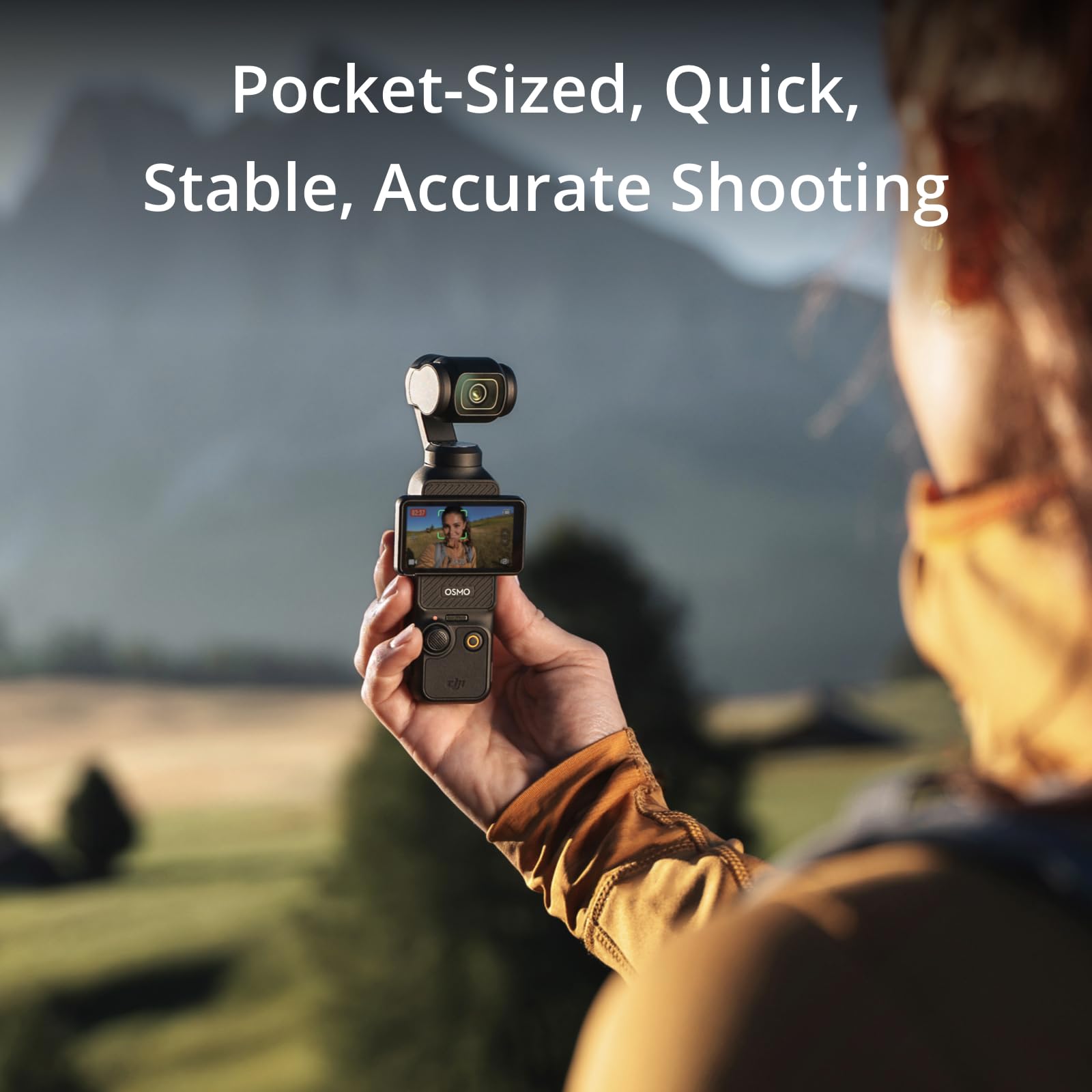 DJI Osmo Pocket 3, Vlogging Camera with 1'' CMOS & 4K/120fps Video, 3-Axis Stabilization, Fast Focusing, Face/Object Tracking, 2