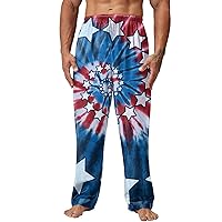 Indoor Outdoor Independence Day Print Pajama Pants Long Pants Casual Pants Boy Outdoor