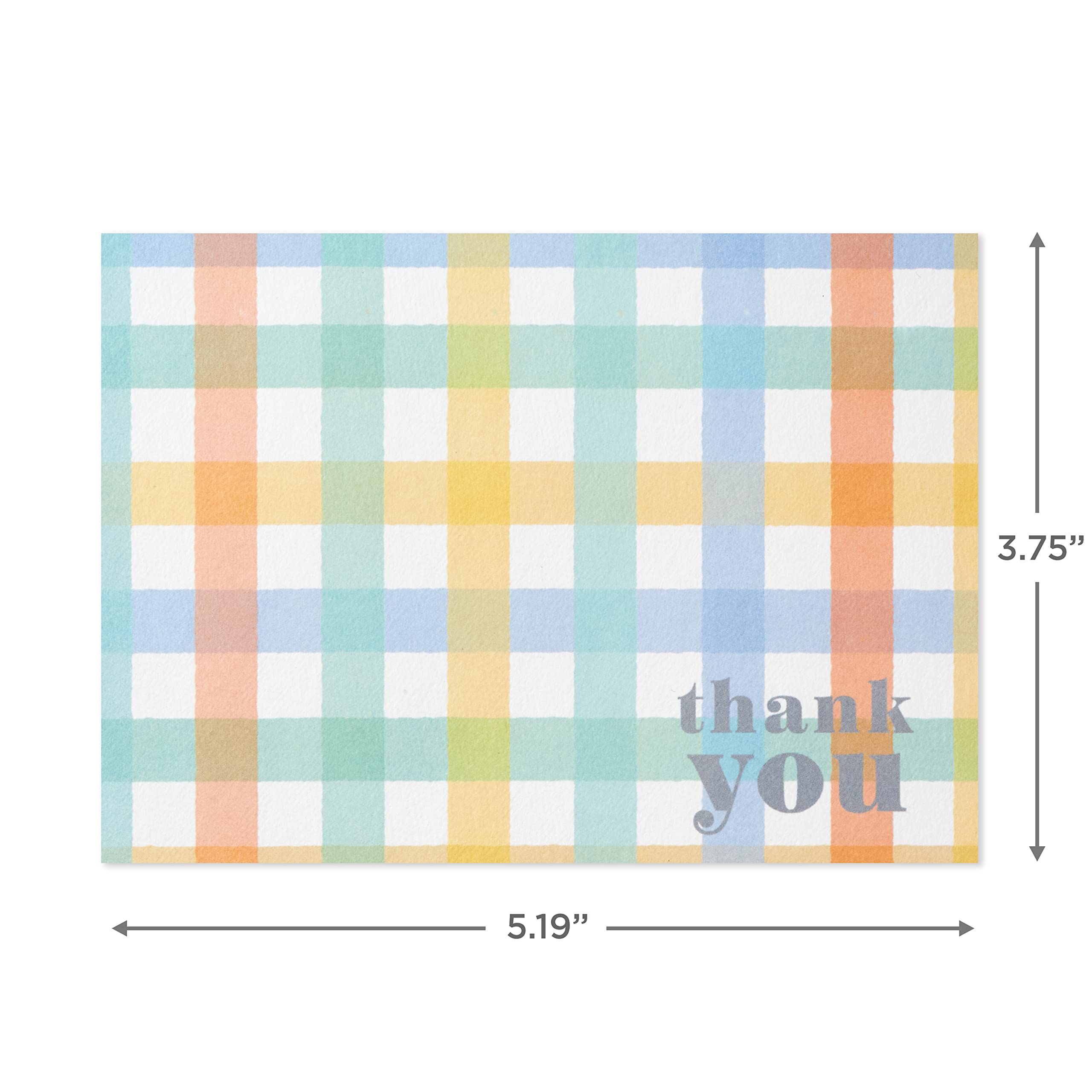 Hallmark Thank You Cards Assortment for Baby, Retro Pastel (48 Cards with Envelopes)