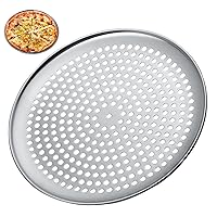 Pizza Pan With Holes, Round Pizza Pan 16 Inch Nonstick Steel Pizza Pan Tray with Perforated Holes for Baking Pie Pizza Crisper ServerPizza Pan with Holes