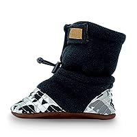 JAN & JUL Fleece Shoes for Toddler Girls and Boys, Adjustable Soft Sole Booties