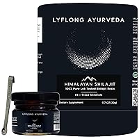 Shilajit Pure Himalayan Organic Extract – Resin 0.7 Fl Oz, Extremely Potent and Effective Immune Support Supplement - 84+ Trace Minerals, 75%+ Fulvic Acid, with Lab Test Report-50 Servings