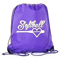 Softball Goody Bags, Softball Drawstring bags for Team Parties & Birthdays
