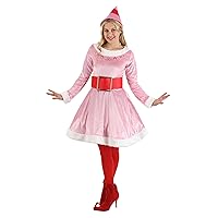 Jovie Elf Costume for Women, Pink Elf Dress for Christmas Dress-Up, Couples Costumes, Holiday Parties & Cosplay